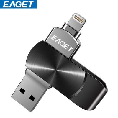 

Yi Jie (Eaget) i66 U диск 64G Apple, телефон компании Apple MFI сертификации официальный USB3.0 высокая скорость iphone / Ipad двойной интерфейс мобильного компьютера с расширенной памятью черный