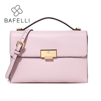 

BAFELLI women shoulder bag split leather fresh color envelope white red bolsos mujer crossbody bags for women messenger bags