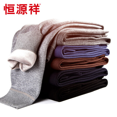 

Heng Yuan Xiang men's warm pants wool modal knee leggings wool pants dark gray 170/95