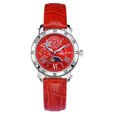 

Fashion luxury Brand watches women casual diamond crystal multi-function table quartz watch Lady waterproof 50mCASIMA2801