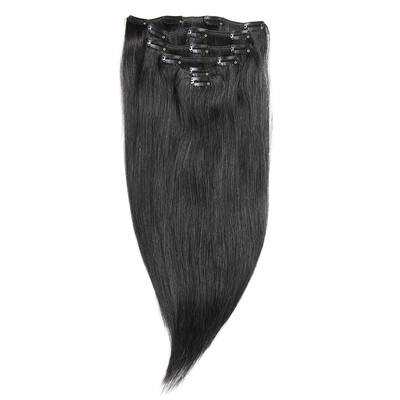 

Chorliss Clip In Hair Extensions 6PcsPack Human Straight Hairpiece Brazilian Remy Hair 14 16" 18" 20"