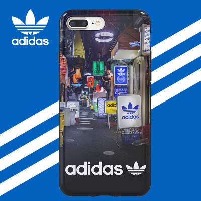 

adidas (Apple Adidas) Apple iPhone7P \ 8 Plus phone shell Japanese street style fashion creative tide male all-inclusive drop female silicone protective sleeve