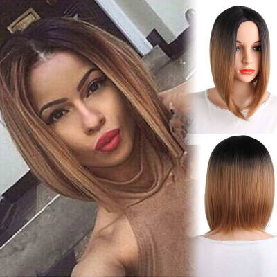 

AISI HAIR Синтетические парики для боба Короткие прямые частичный парик для волос с парой для парик для женщин