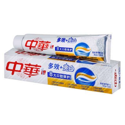 

China ZHONGHUA multi-effect bright white fresh mint toothpaste 130g