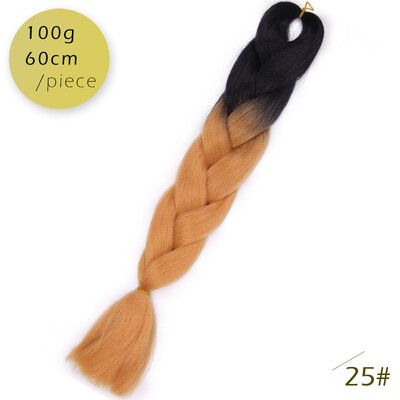 

AISI HAIR 100g / pcs 24inch   Kanekalon гигантский   косы Волосыломбер Две тонныЦветные синтетические волосы для кукол Вязание крю