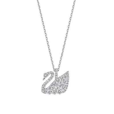 

Жа SWAROVSKI Swarovski ЛЕБЕДЬ ОЗЕРО чистого родия лебедь ожерелье любовь ключица цепь 5296469
