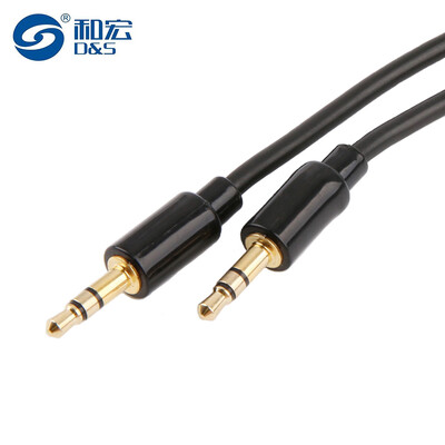 

And macros D&S DSL1001 AUX audio cable for vehicles 35mm public car stereo connector laptop phone audio HD interface cable 1 m black