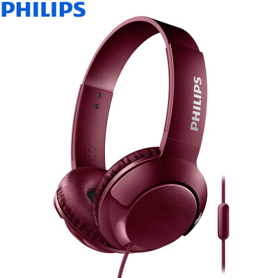 

Philips (Филипс) Уровень моды провод наушников бас-выкл бас + SHL3075 (бордовый)