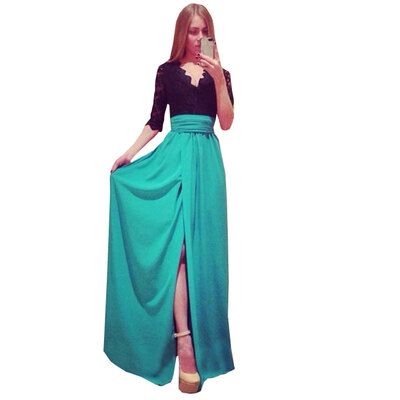 

Lovaru ™summer style 2015 new women dress Fashion sexy bandage dress sleeves mark on the west side of the split