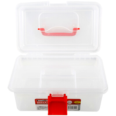 

SANTO 6221 transparent toolbox 10 &quotstudent toolbox toy painting art storage box