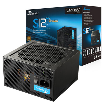 

Рейн (Seasonic) Номинальная мощность 520W S12II-520 (80PLUS бронза / Интеллектуальный температуры Статический / вентилятор звук / поддержка задней линии)