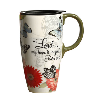 

A Ting Tall Ceramic Travel Mug 17 oz Sealed Lid With Gift Box