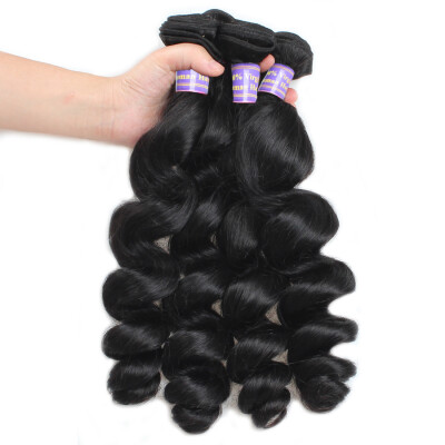

Best Quality Brazilian Virgin Hair Loose Wave 4 Bundles 7A Unprocessed Virgin Human Hair Loose Wave Brazilian Hair Weave Bundles
