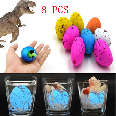 

2-8pcs Magic Hatching Dinosaur Add Water Growing Dino Eggs Inflatable Child Kid Toy