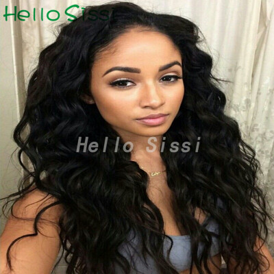 

Water Wave Lace Front Human Hair Wigs With Baby Hair Natural Color Brazilian Wig Pre Plucked Hairline