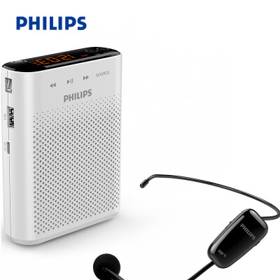 

Philips (PHILIPS) SBM230 Bee Wireless Amplifier Card Speaker Teaching / Tour Guide / Business Conference Mini Speaker Screen Display FM Radio White