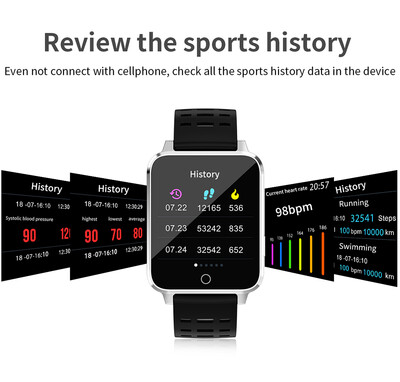 

Microwear X9 Smart Sport Watch Waterproof Fitness Activity Tracker Heart Rate Calories Sleep Monitor Call Reminder Wrist Watch BT