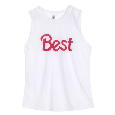 

CANIS@Women Ladies Summer Loose Casual "Best" Sleeveless Vest Shirt Tops Blouse