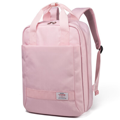 

Ninth City VNINE Backpack Lady Computer Bag 1314156 Inch Business Casual Large Capacity Travel Backpack Waterproof Bag VD7BV33913J Pink