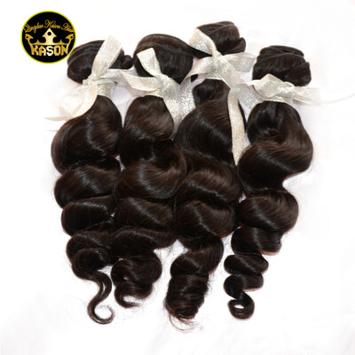 

Kason Malaysian Virgin Hair 4 Bundles Loose Wave Human Hair Unprocessed Virgin Hair Can Be Colord