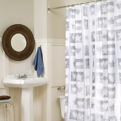

Homix 200180cmPEVA waterproof shower curtain cute sketch