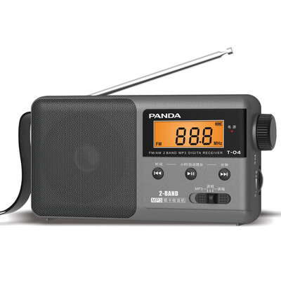 

Panda PANDA T-04 Портативный старик Вставить карточку TF MP3 Цифровой дисплей Литиевая батарея Зарядка Полупроводниковое радио T-01 Модернизация (серый)
