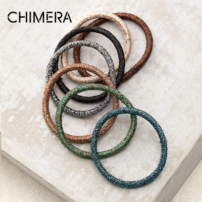 

CHIMERA hair accessories headdress petite rope rubber band hair ring 7 pack combination set mixed color mixing