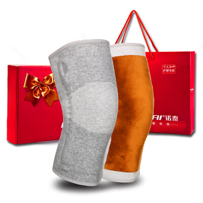 

Nuo Tai knee warm bamboo charcoal plus velvet warm leggings elderly knee joint protection XXL code