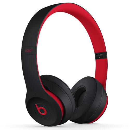 Beats Solo3 Wireless 头戴式 蓝牙无线耳机 手机耳机 游戏耳机 - 桀骜黑红（十周年版） MRQC2PA/A