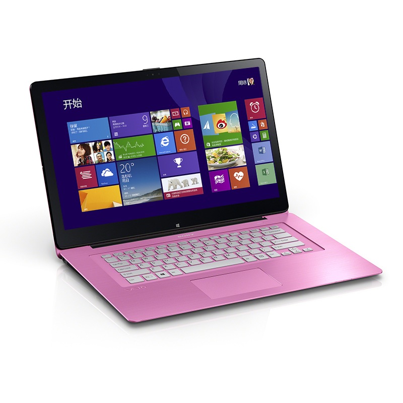Sony (SONY) SVF15N28SCP 15.5-inch laptop (i5-4200U 4G 750G dual display switching 2G independent display Bluetooth touch Win8.1 pink)