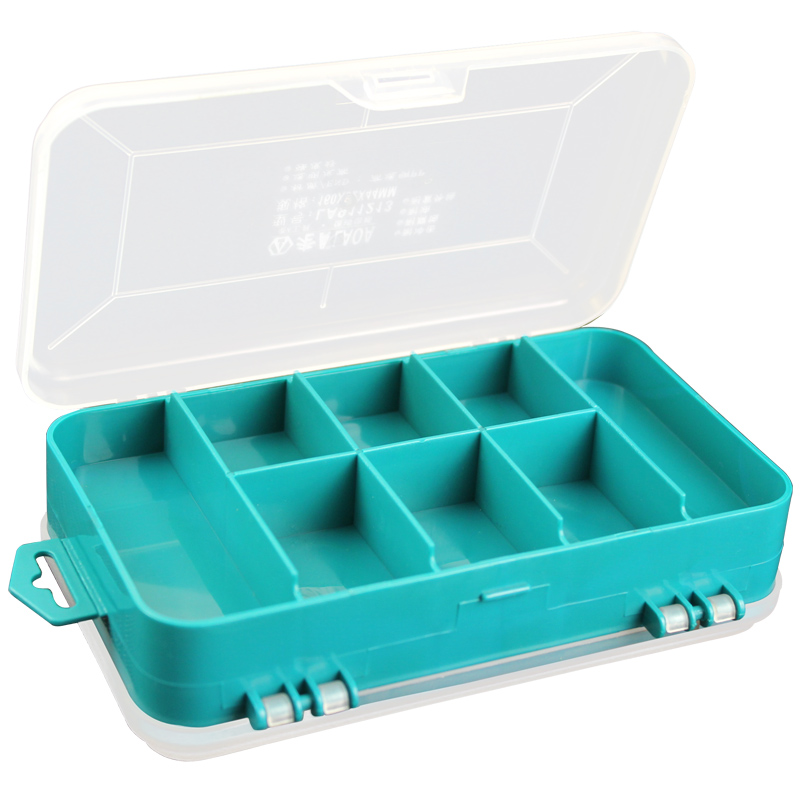 LAOA (LAOA) 13-grid mini drop-resistant double-open parts box LA911213