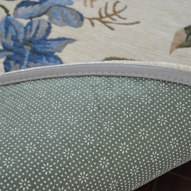 Zhonghong square carpet bedroom study cloakroom carpet American hanging chair computer chair mat entry entrance chenille jacquard blended weaving wear-resistant and durable machine washable 904 brown 100*100CM square