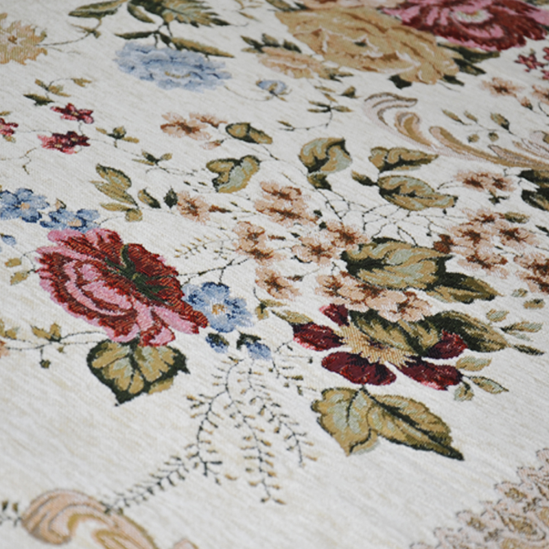 Zhonghong round study entrance floor mat living room bedroom bedside entrance entrance hanging chair hanging basket blended weaving machine washable rose garden beige 90*90CM round