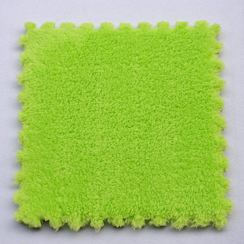 Zhonghong foam puzzle carpet covers the whole tatami bedroom, children's game blanket, suede splicing carpet, EVA can be cut and customized, princess large area, single piece, grass green, 31*31CM, small piece, single color