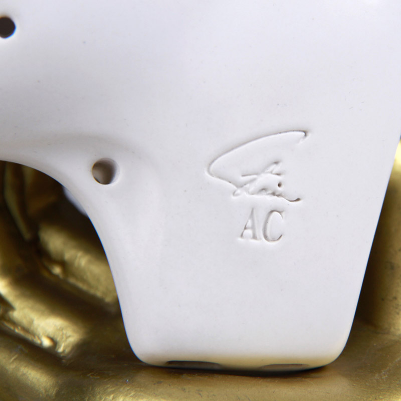 Feng Ya Ocarina (Feng Ya Ocarina) Offly White Double Tube Re-Tube/Mill C Tune Oval AC Oval A Octubre