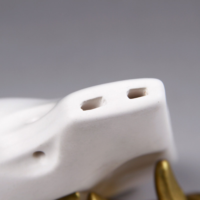 Feng Ya Ocarina (Feng Ya Ocarina) Offly White Double Tube Re-Tube/Mill C Tune Oval AC Oval A Octubre