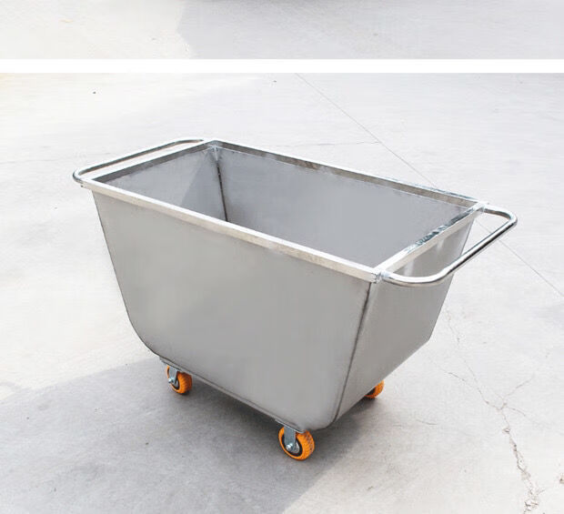 猪场饲料车手推车塑料饲料斗饲料运输车养殖场加厚喂料车运料车