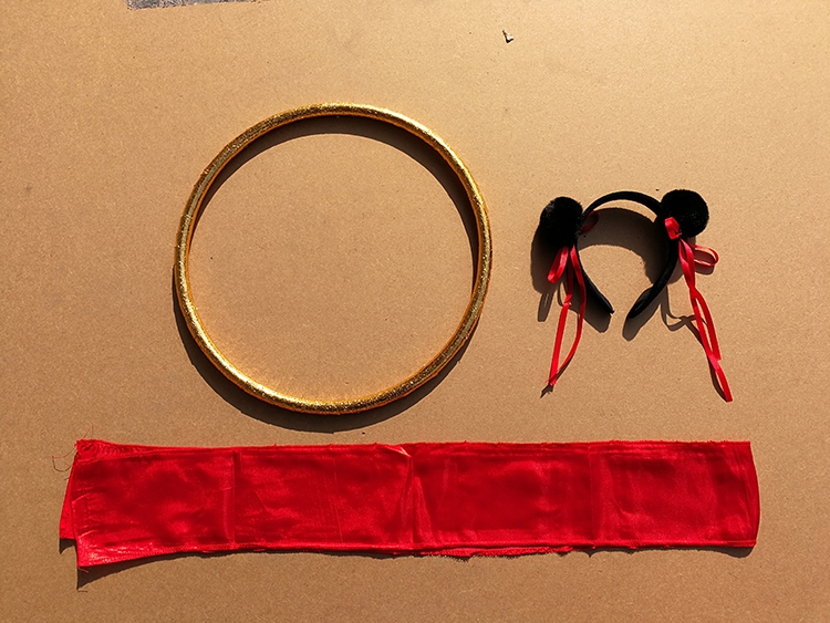 哪吒套装玩具哪吒演出道具红缨枪玩具乾坤圈混天绫套装红孩儿魔童降世