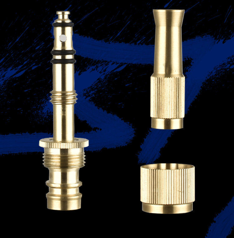 适用于高压喷头喷枪水龙头接头四分水管便携式洗车水枪工具铜喷枪4分