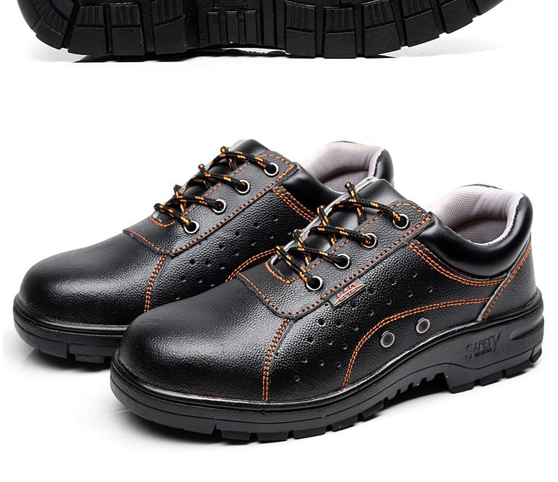 劳保皮鞋男有钢板防砸劳保鞋大头皮鞋鞋款士刺穿轻便透气钢头电焊工臭