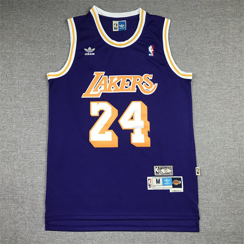 复古60周年24号球衣湖人队kobe8号退役刺绣篮球服mn篮球背心 24号