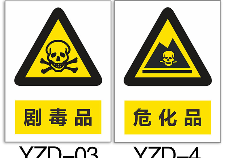 易制毒危险品标识牌化学品管理制度牌危化品仓库贮存警告标牌定做