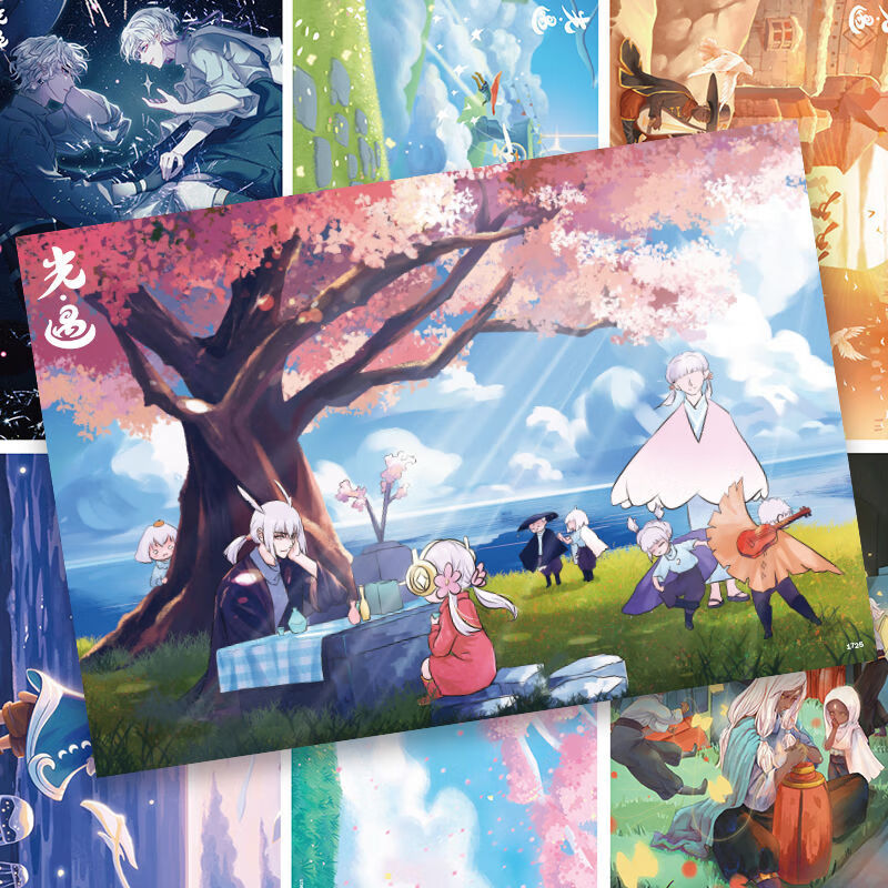 sky光遇海报墙贴风行季白鸟小王子游戏动漫房间装饰2022新款壁纸光遇