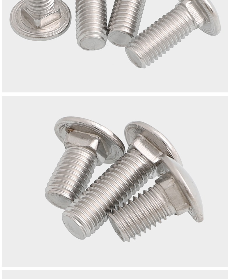 201不锈钢gb12小头方颈马车螺丝螺栓扁头方颈货架钉 m5m6m8m10m12 m6*