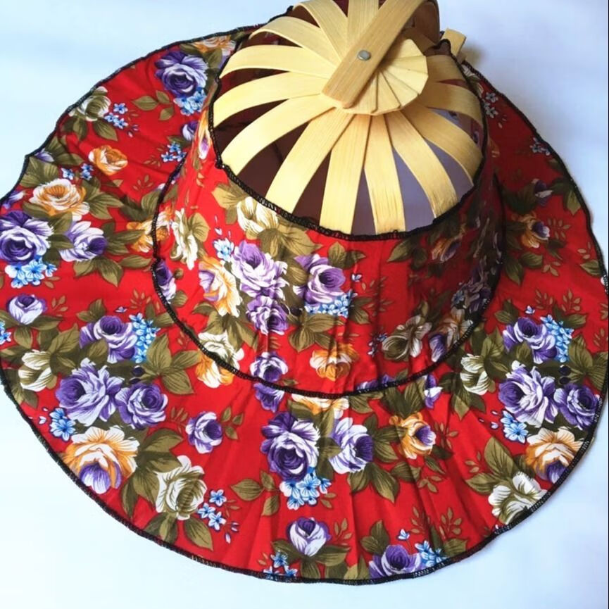 赫珺风扇帽子扇帽子折叠便携百搭沙滩帽遮阳帽女生夏天防晒太阳帽折扇