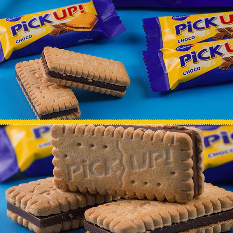 bahlsenpickup德国进口百乐顺迷你巧克力夹心饼干106g牛奶2袋巧克力