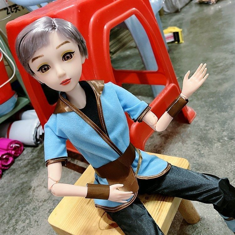 猛仕将中国60厘米男娃娃衣服换装芭比男朋友新郎西装衣服洋娃娃素体