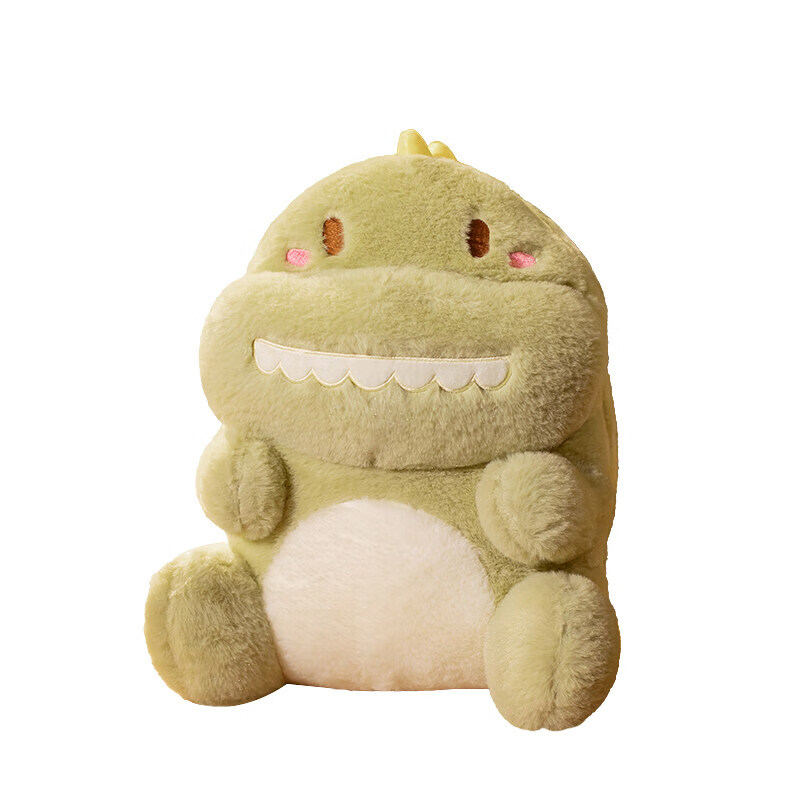 小恐龙暖手抱枕汽车午睡毛绒车载毯子多功能两用二合一办公室靠垫枕头