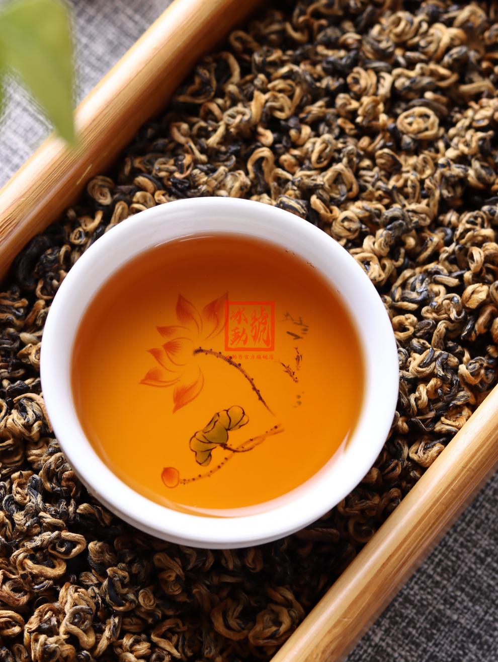 勐洪号头春云南滇红茶叶500克盒装浓香型凤庆蜜香红螺红茶罐装500g