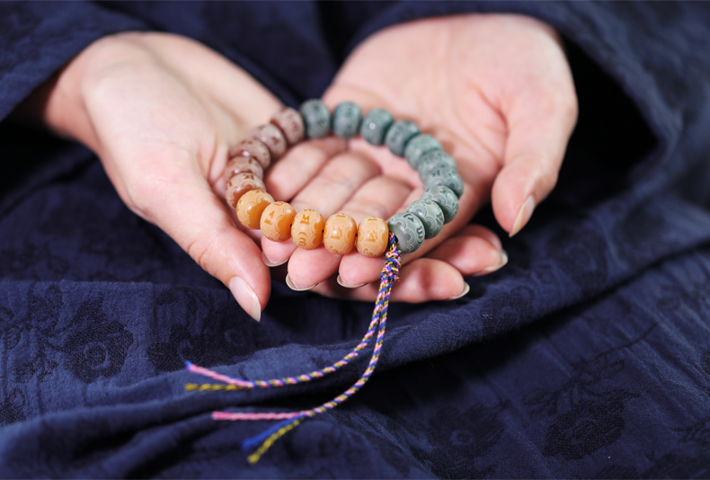 禅木匠【般若】风化菩提子菩提根手链手持念珠六字真言手串 般若(风化